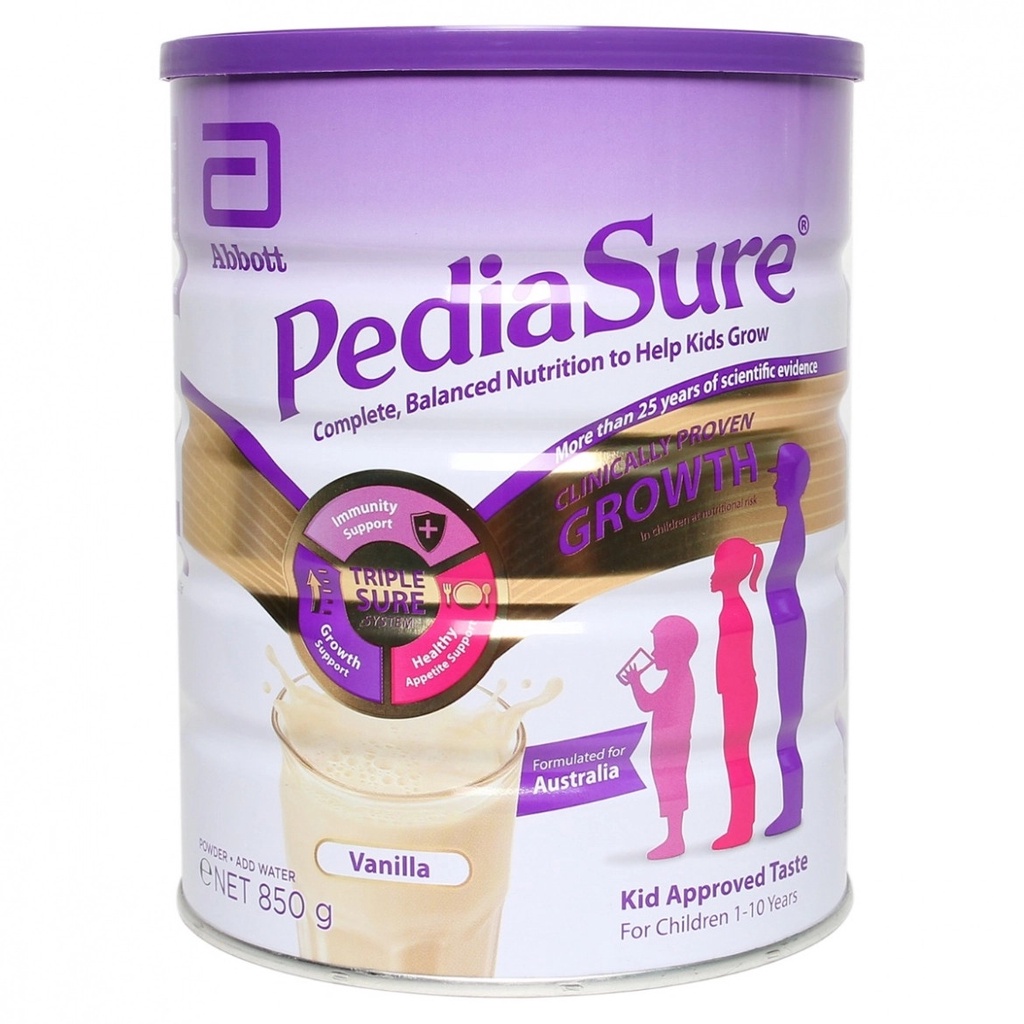 Sữa Bột Pediasure Úc Vanilla Hộp 850g