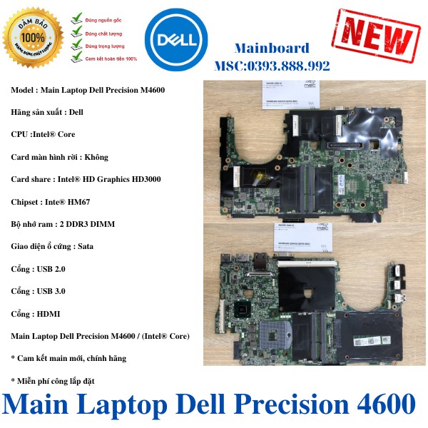 [HÓT]Main Laptop Dell Precision M4600 / (Intel® Core) / CN-08YFGW | BigBuy360 - bigbuy360.vn
