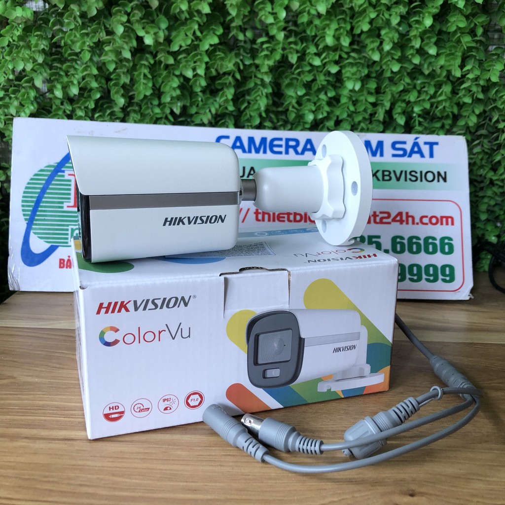 Camera Hikvison thân trụ DS-2CE10DF0T-F 2.0MP có màu ban đêm