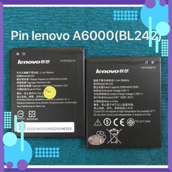 Đẹp rẻ  Pin Lenovo A6000/ A6010/ K3 K30-T K30-W BL242 Dung Lượng 2500mAh