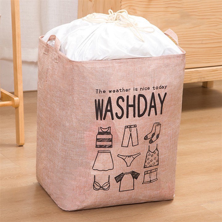 Giỏ đựng quần áo bằng vải cỡ lớn, túi đựng chăn màn đa năng washday có thể gấp gọn