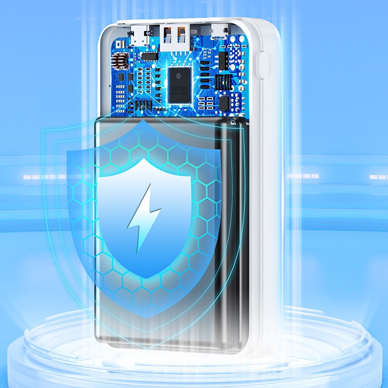 Pin dự phòng sạc nhanh Remax RPP-68 Ritry II Series 20000mAh siêu nhỏ gọn - hỗ trợ QC 22.5W và PD 20W (trắng)
