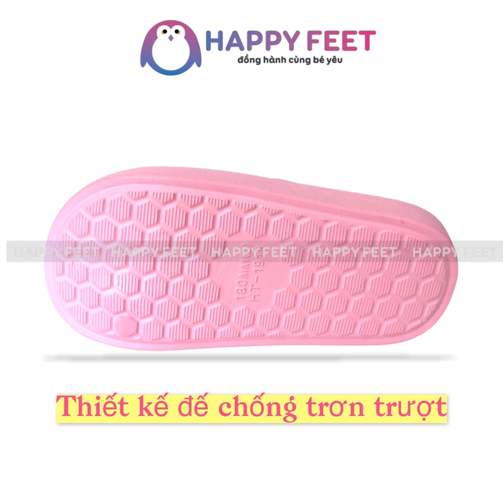 Dép trẻ em đúc liền khối Peppa pig siêu nhẹ siêu mềm chống trơn trượt cho bé trai bé gái 5- 10 tuổi- Happy Feet no1918