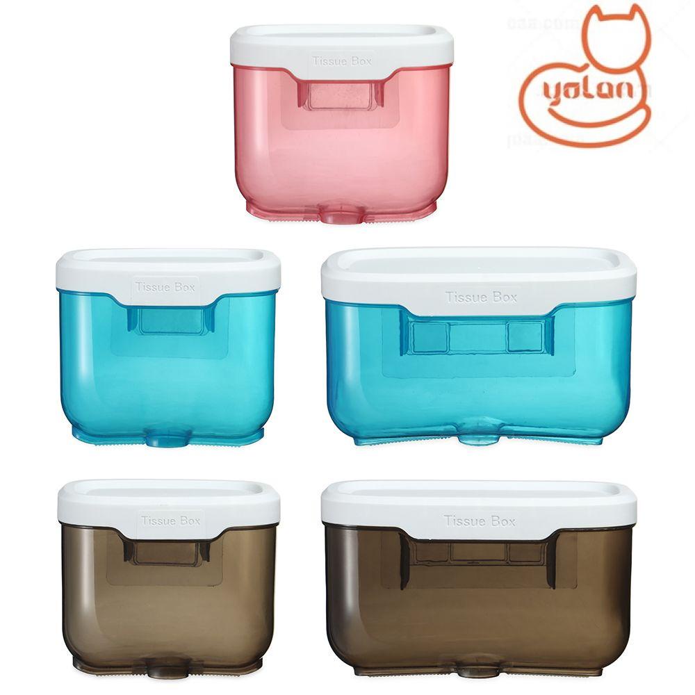Hộp đựng khăn giấy từ nhựa trong suốt gắn tường nhà tắm/ nhà vệ sinh nhiều màu chống nước hiện đại đa năng
