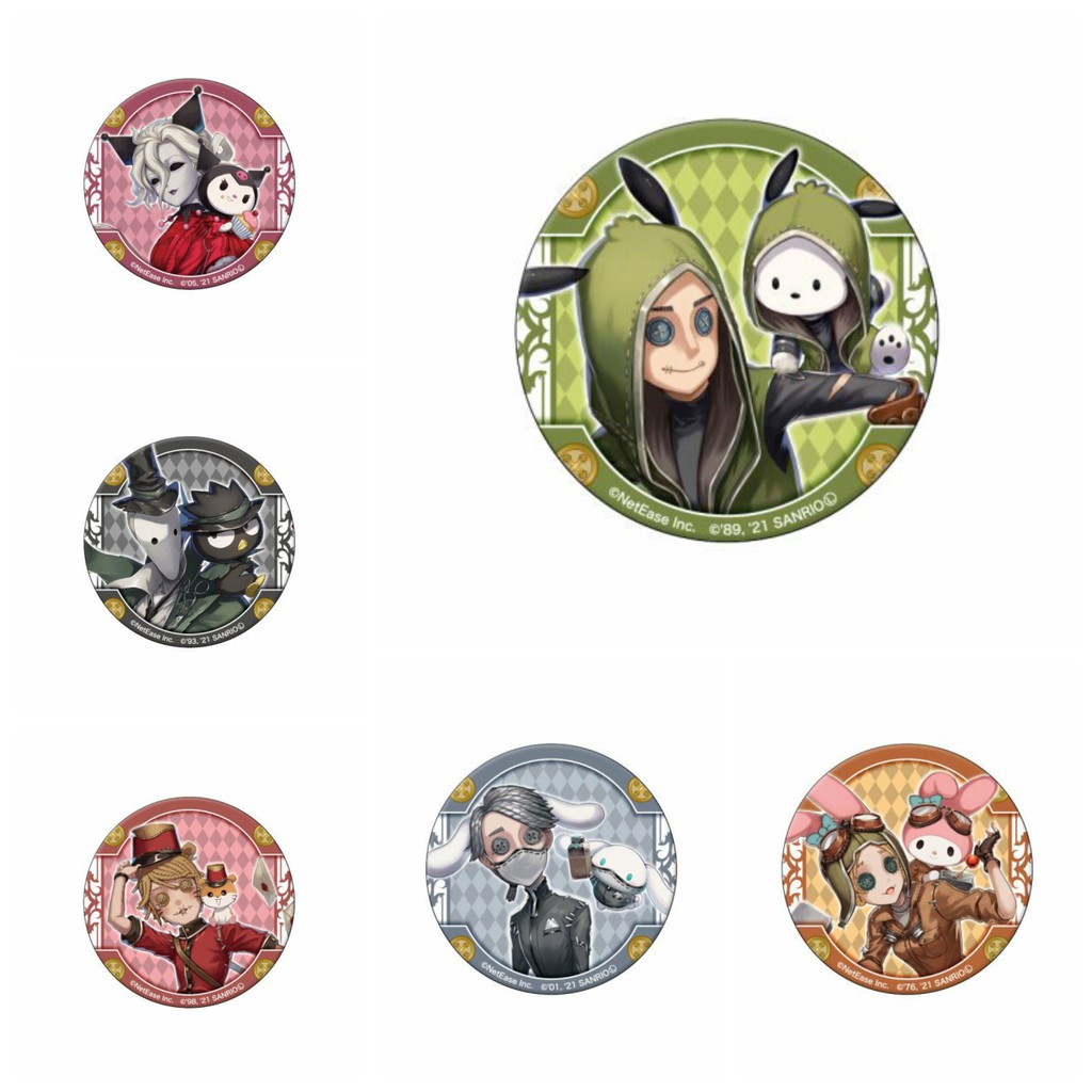 Combo 6 huy hiệu cài áo IN HÌNH Identity V ver Pet game chibi dễ thương tiện lợi