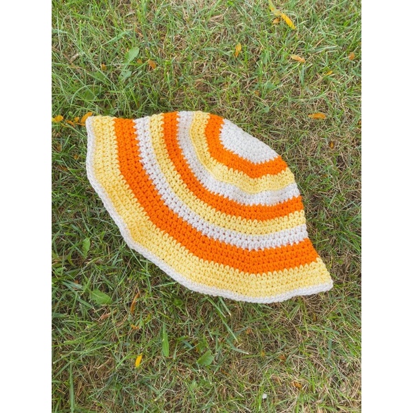 Mũ bucket vành bèo phối màu handmade
