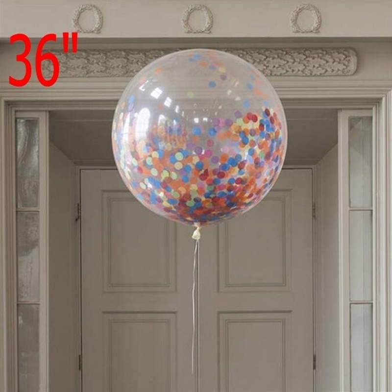 Bóng cao su helium giấy bạc hoa giấy 36 inch dùng trang trí sinh nhật/ đám cưới