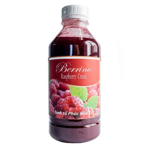 Sinh tố hoa quả Berrino đủ hương chai 1Lit giữ nguyên hương vị trái cây tươi