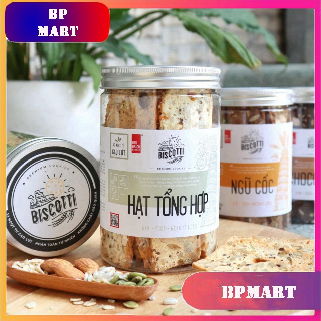 [Mã 156FMCGSALE hoàn 8% đơn 500K] Bánh BISCOTTI Gạch Đỏ 250g - Ăn Kiêng - Giảm Cân - Dành Cho Người Tiếu Đường | BigBuy360 - bigbuy360.vn