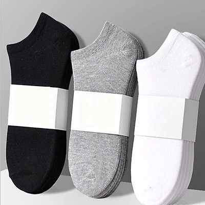 Tất Vớ Trơn Cổ Ngắn Nam Nữ 100% Cotton