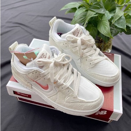Giày SB Dunk Low Disrupt 2 Pale Ivory màu kem - Bản cao cấp Fullbox và phụ kiện