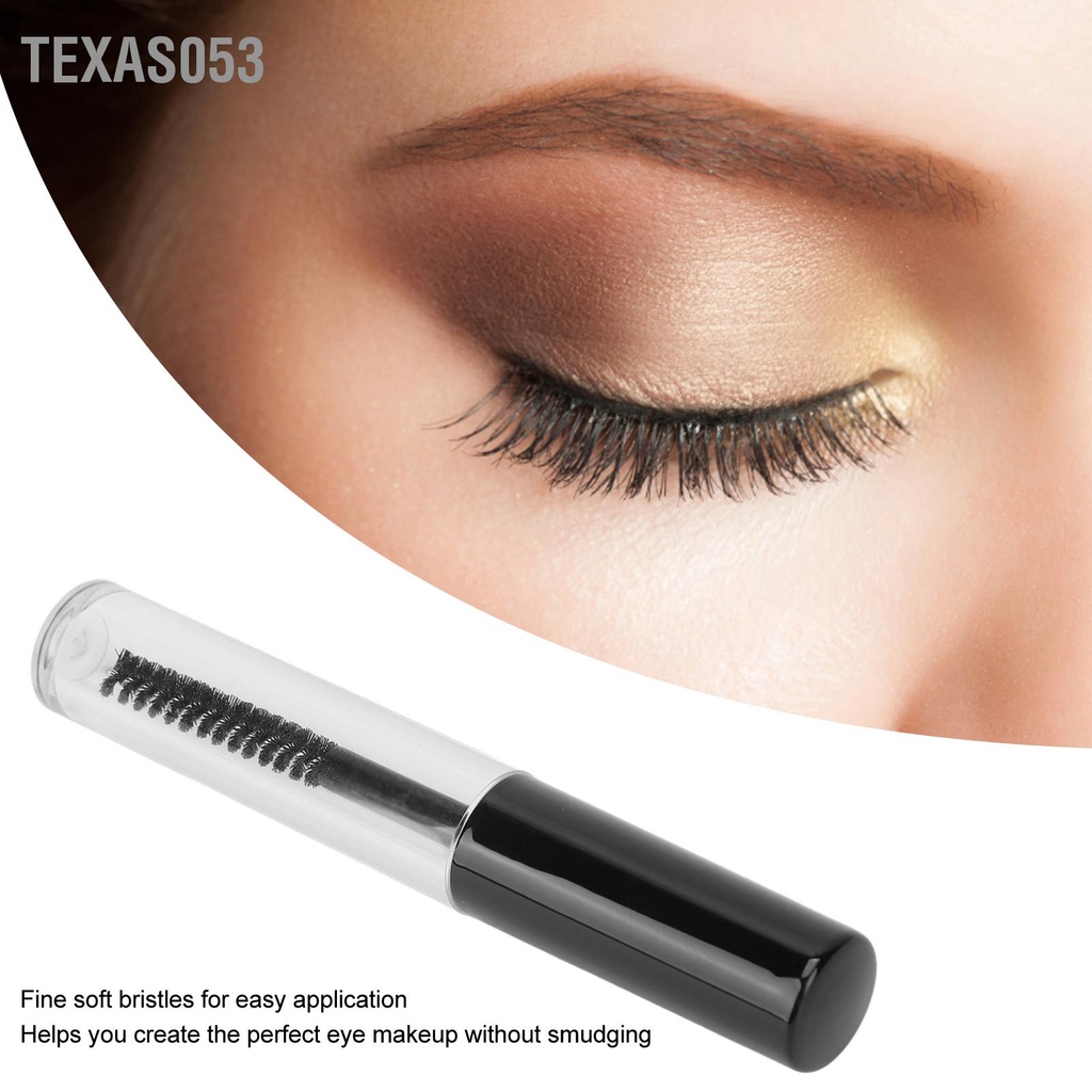 Texas053 10 cái Ống Mascara rỗng có thể Refillable Eyelash Cream Container với Wand for Cosmetics 1.5ml