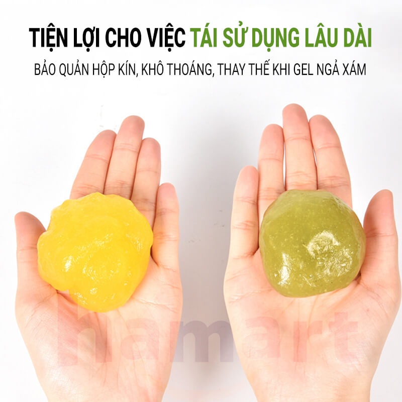 Gel Slime Vệ Sinh Đa Năng Bùn Gel Silicon Vệ Sinh Bàn Phím Lau Bụi Xe Ô Tô Tái Sử Dụng Lâu Dài