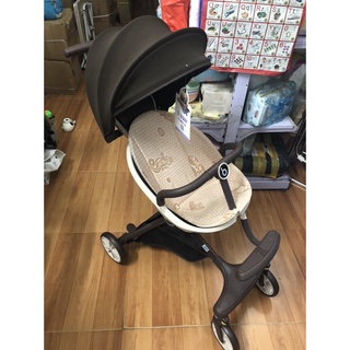 Xe Đẩy Du Lịch Gấp Gọn Thông Minh Ghế Xoay 2 Chiều V3 Có Mái