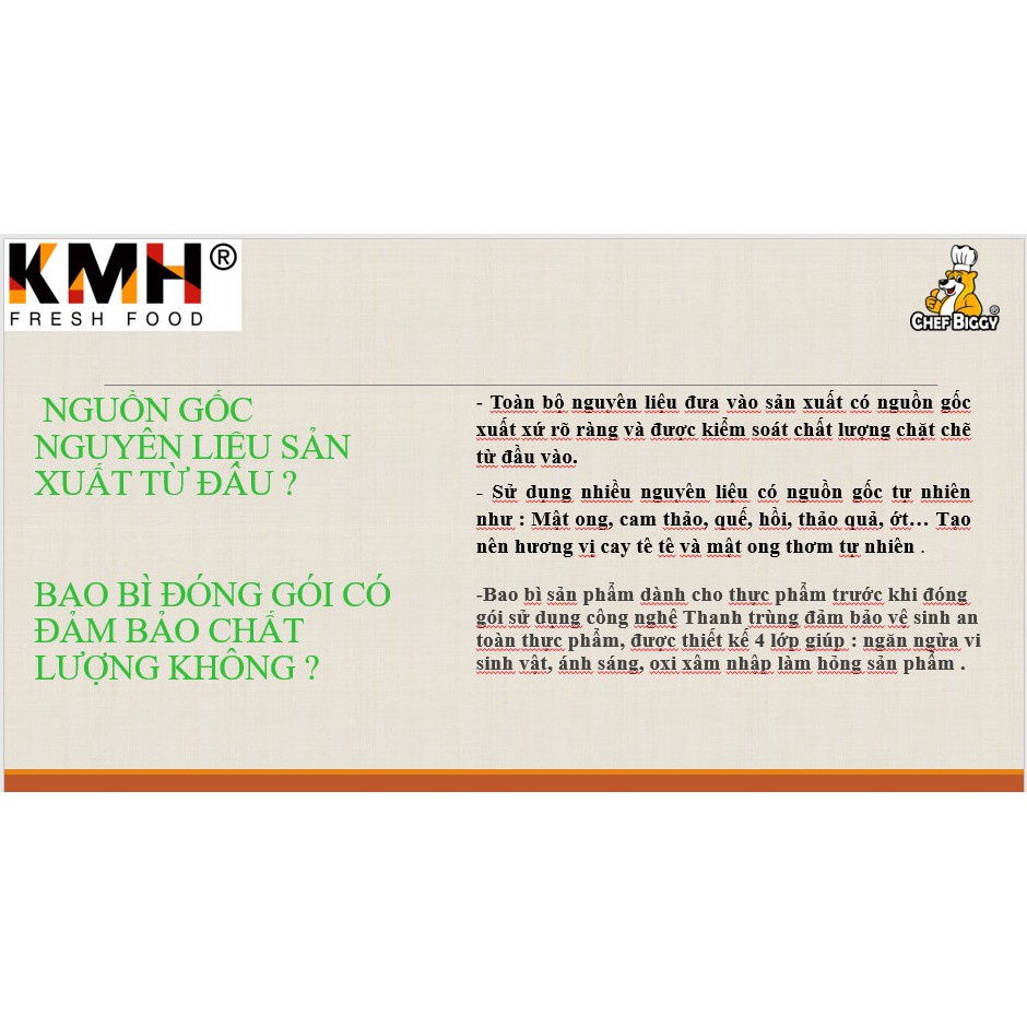 Chân gà Chef Biggy Việt Nam vị cay, vị mật ong