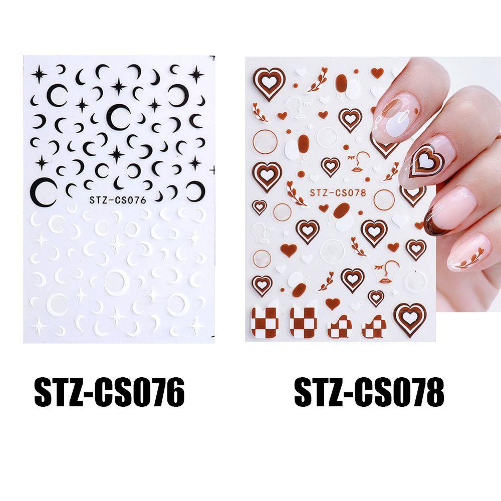 ESPO Sticker Dán Móng Tay 3D Hình Ngọn Lửa