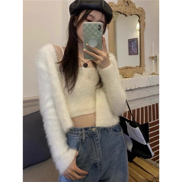 THE2001STORE | Set áo khoác lông phong cách Hàn Quốc | BigBuy360 - bigbuy360.vn