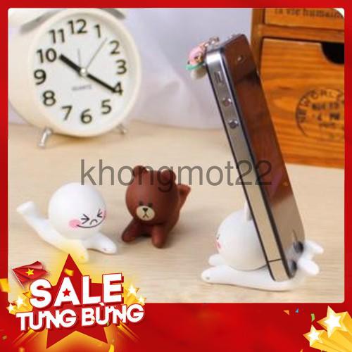 Giá Đỡ Điện Thoại Gấu Brown & Thỏ Cony Siêu Dễ Thương - Giá Đỡ Iphone Samsung KhongMot - Siêu HOT