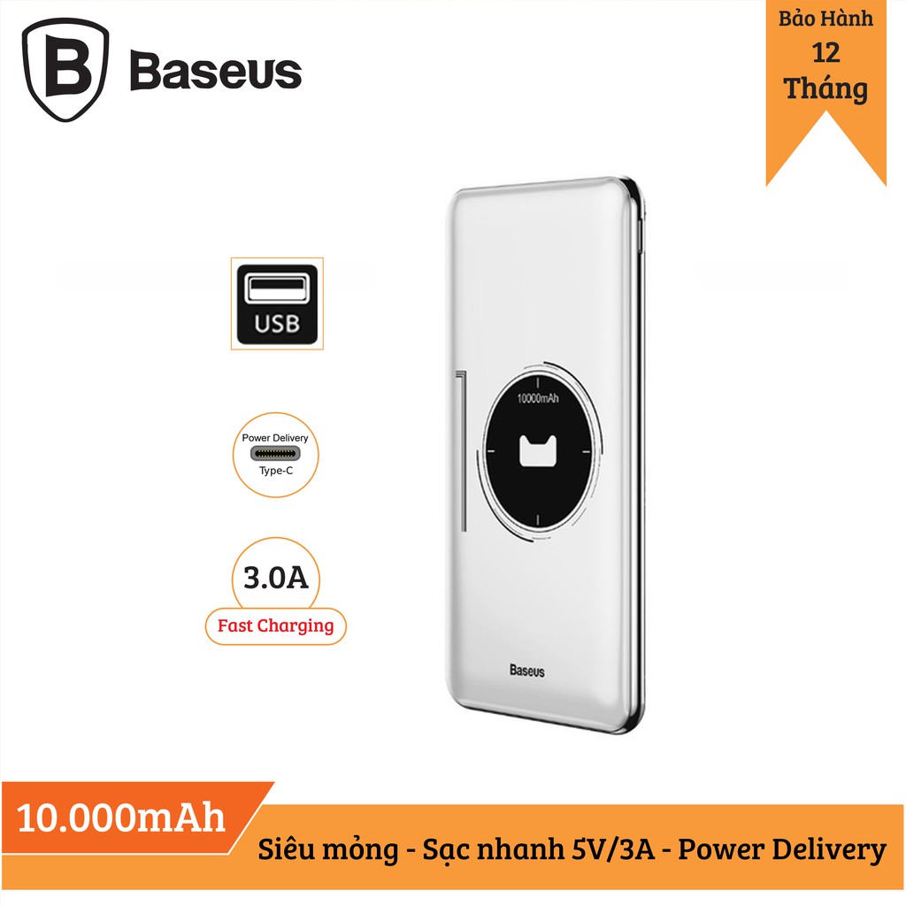 Pin dự phòng Baseus Simbo Smart 10.000mAh