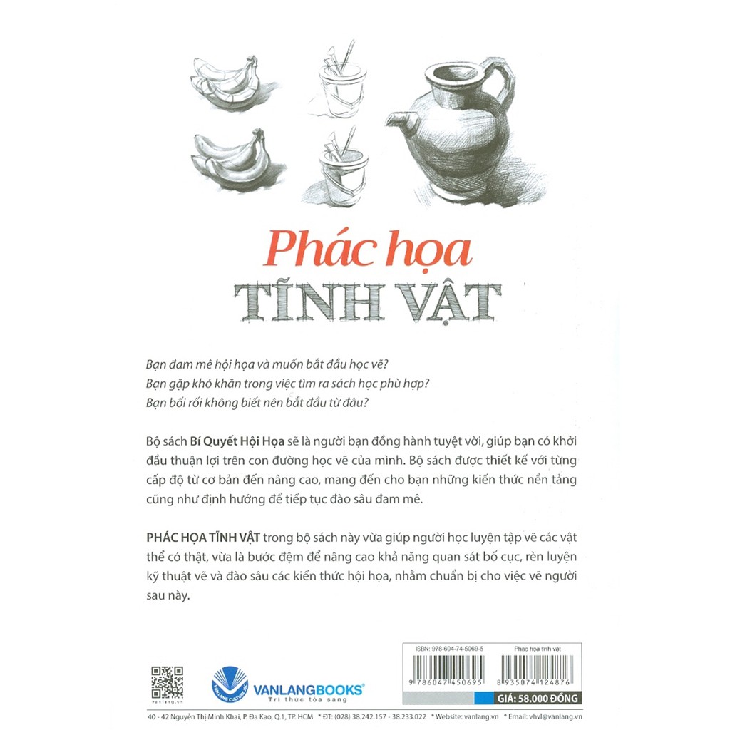 Sách - Bí Quyết Hội Họa - Phác Họa Tĩnh Vật (Cơ Bản - Thực Tế - Toàn Diện - Dễ Hiểu - Dễ Học)