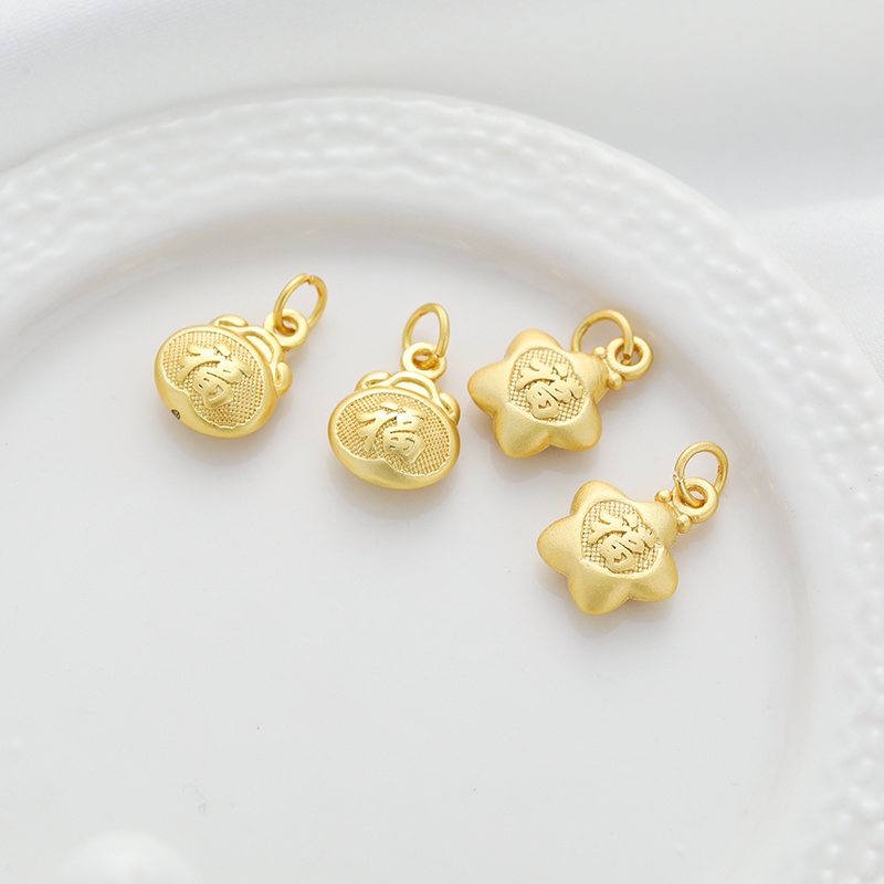 Mặt Dây Chuyền Hình Ngôi Sao Năm Cánh Màu Sắc Mạ Vàng 18K