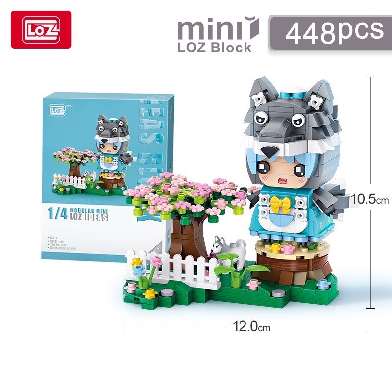 Khối xây dựng LOZ lắp ráp đồ chơi trẻ em bé trai / bé gái gạch động vật làm thủ công mô hình trang trí quà tặng