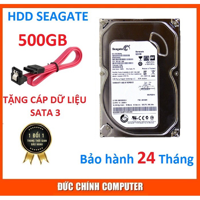 Ổ Cứng HDD Seagate 250GB/500GB New – Bảo hành 24 tháng