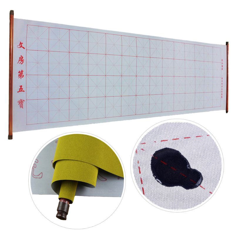 Giấy Viết Thư Pháp 59x17.7 Inch Thấm Hút Nước Tốt Nhanh Khô Có Thể Tái Sử Dụng Cho Người Mới Bắt Đầu