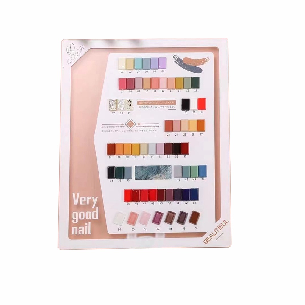 Set sơn Very Good Nail JELIVA 60 màu