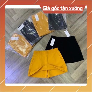 Chân váy chữ A ngắn lưng cao có quần lót trong