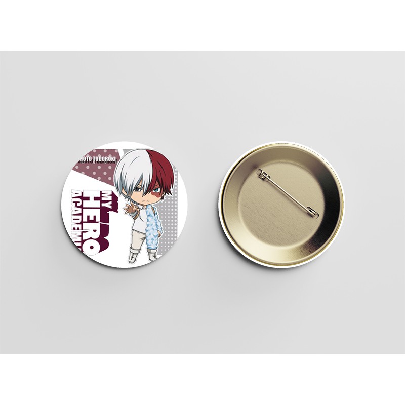 (nhiều mẫu) Huy hiệu cài áo BOKU NO HERO ACADEMIA Học Viện Anh Hùng anime chibi