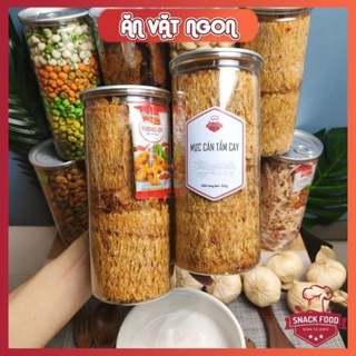 Mực cán tẩm vị loại đặc biệt nguyên con lon 250gr từ đơn 50k, hàng ngon nhà làm