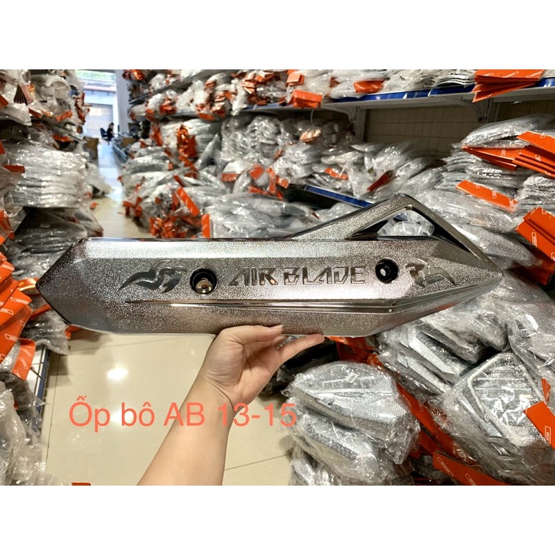 Full bộ ốp bảo vệ mạ xi crom trắng dành cho e Air Blade 13-15 (AB 13-15)