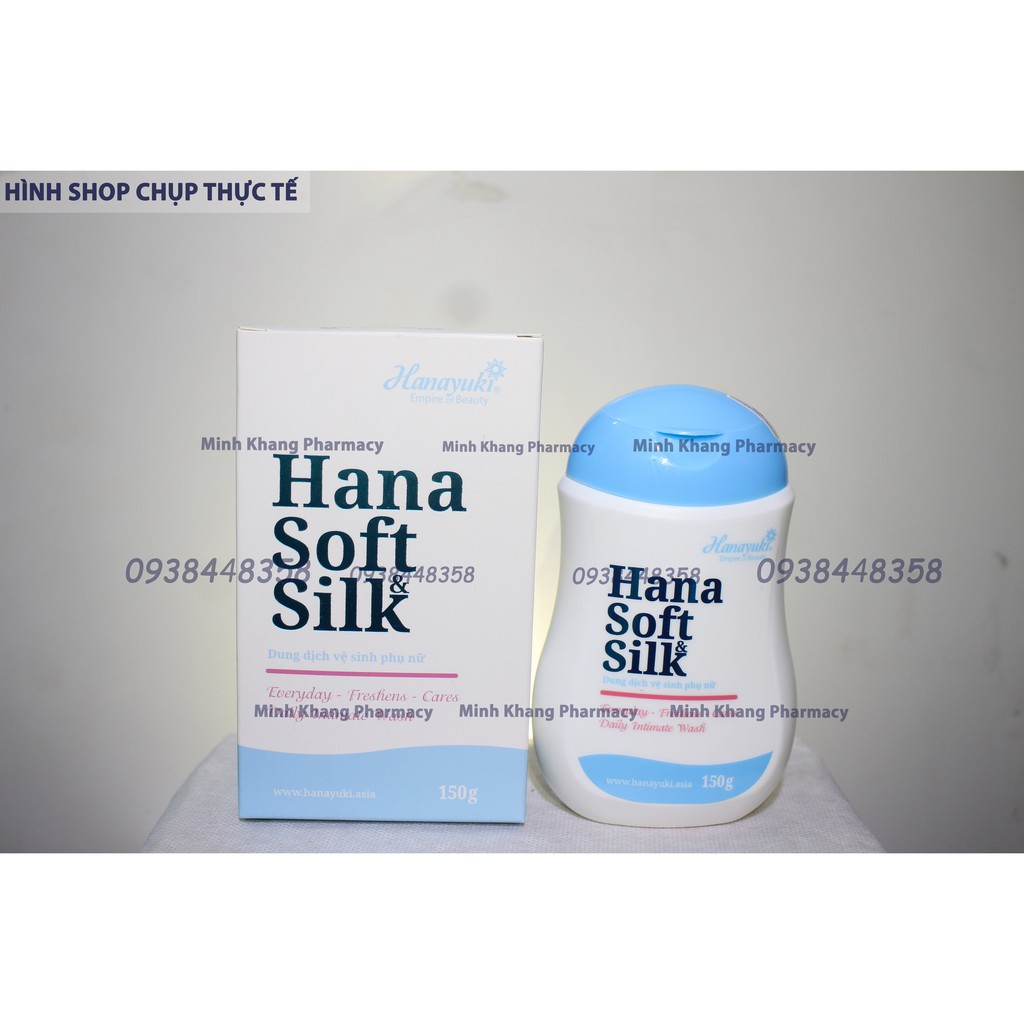 Dung dịch vệ sinh phụ nữ Hana Soft &amp; Silk 150ml ⚡Chính Hãng⚡