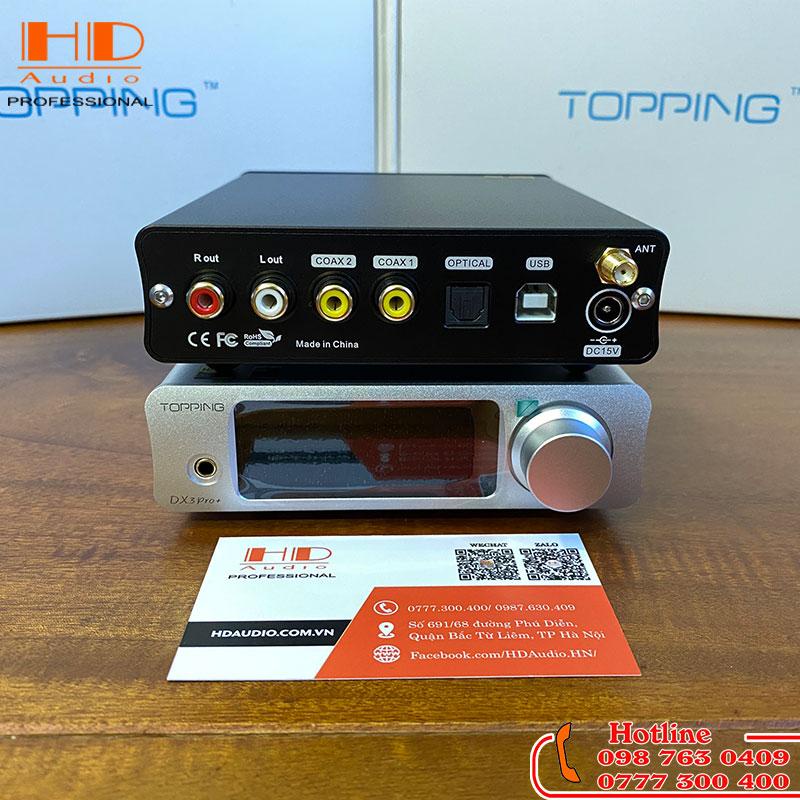 Thiết Bị Giải Mã Âm Thanh DAC Topping DX3 Pro+ /Chip DAC ESS ES9038Q2M và Bluetooth 5.0