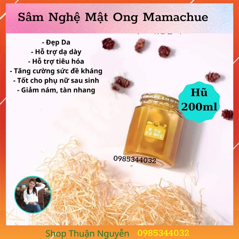 Sâm Nghệ Mật Ong Mamachue🍯Mamachue🌼Hũ 200ml🍯Tiêu Hoá khoẻ🌼Dạ Dày Khoẻ🍯Phụ Nữ Sau Sinh🍯Nghệ🍯Da khoẻ đẹp