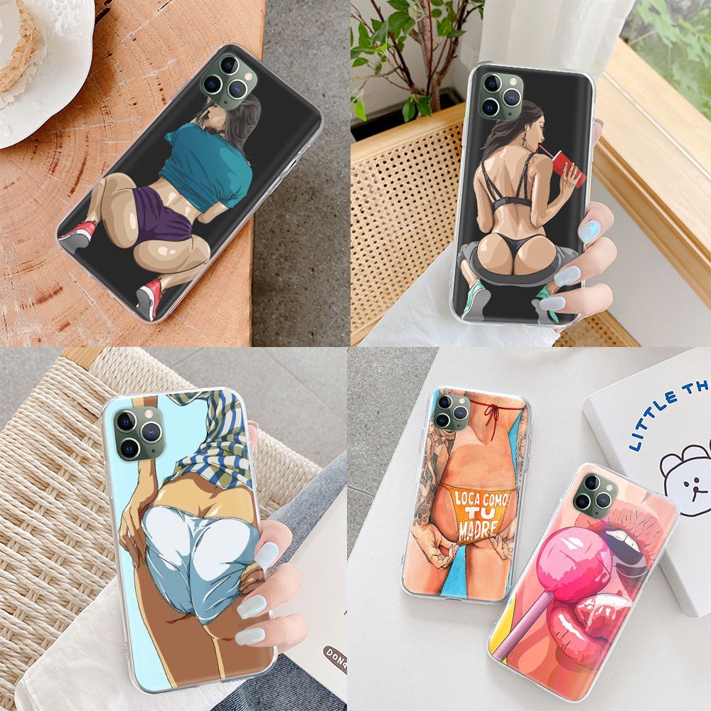 Ốp điện thoại họa tiết cô gái quyến rũ cho iPhone 11 X XS XR Pro Max VM146