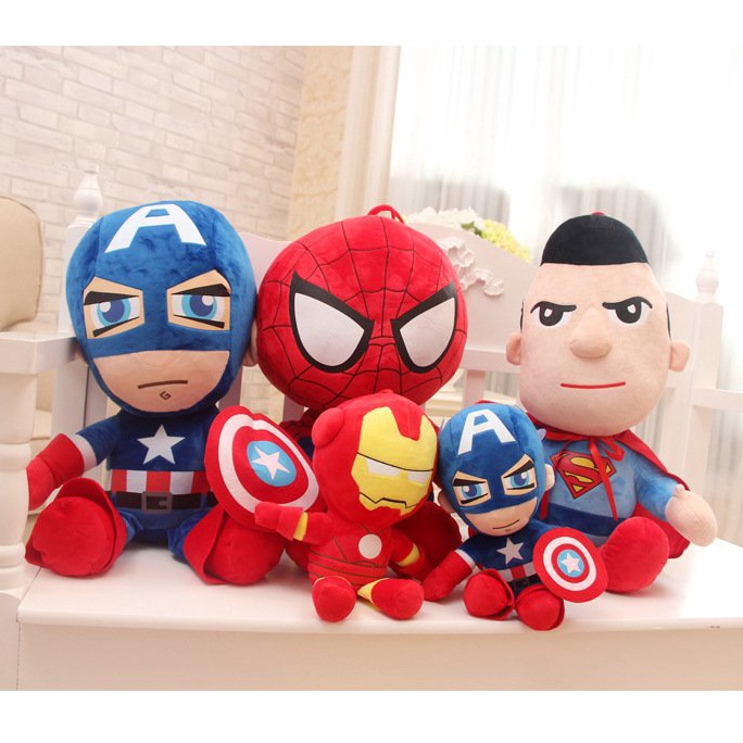 Gấu bông siêu mền mịn hình siêu nhân size 45-50cm cho bé trai, bé gái