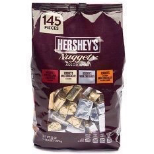 🌰🍫[HSD 05/2021] CHOCOLATE HERSHEY NUGGETS & MINIATURES ASSORTMENT 1.45kg - 1.58kg.