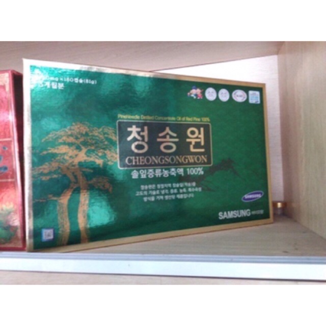 Tinh Dầu Thông Đỏ CHEONGSONGWON Hàn Quốc, Hộp 180 Viên