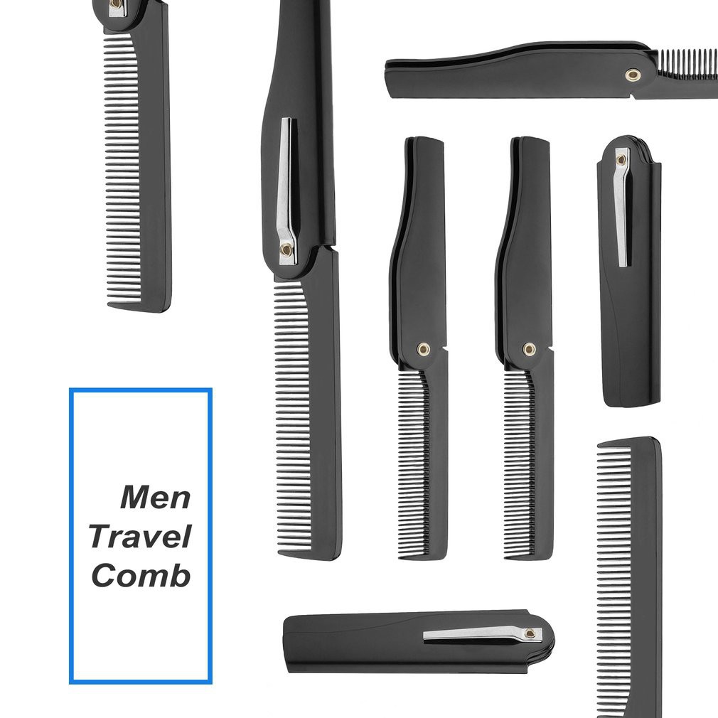Lược gấp bỏ túi chải tóc & râu quai nón cho nam