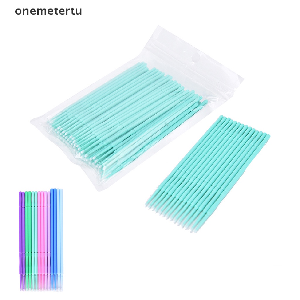 [Hàng mới về] Set 100 cọ hỗ trợ nối mi dùng một lần thiết kế đầu siêu nhỏ tiện dụng