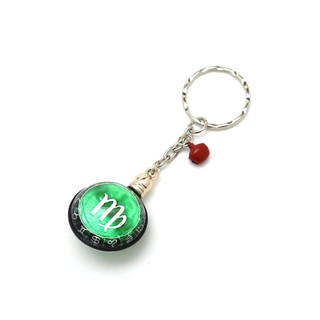 Móc khoá 12 cung hoàng đạo - Cung Xử Nữ - VTK0019 (Xanh lá)