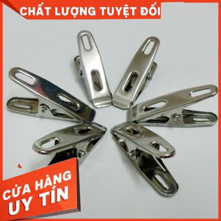 Vỉ 20 cái kẹp phơi quần áo inox cao cấp