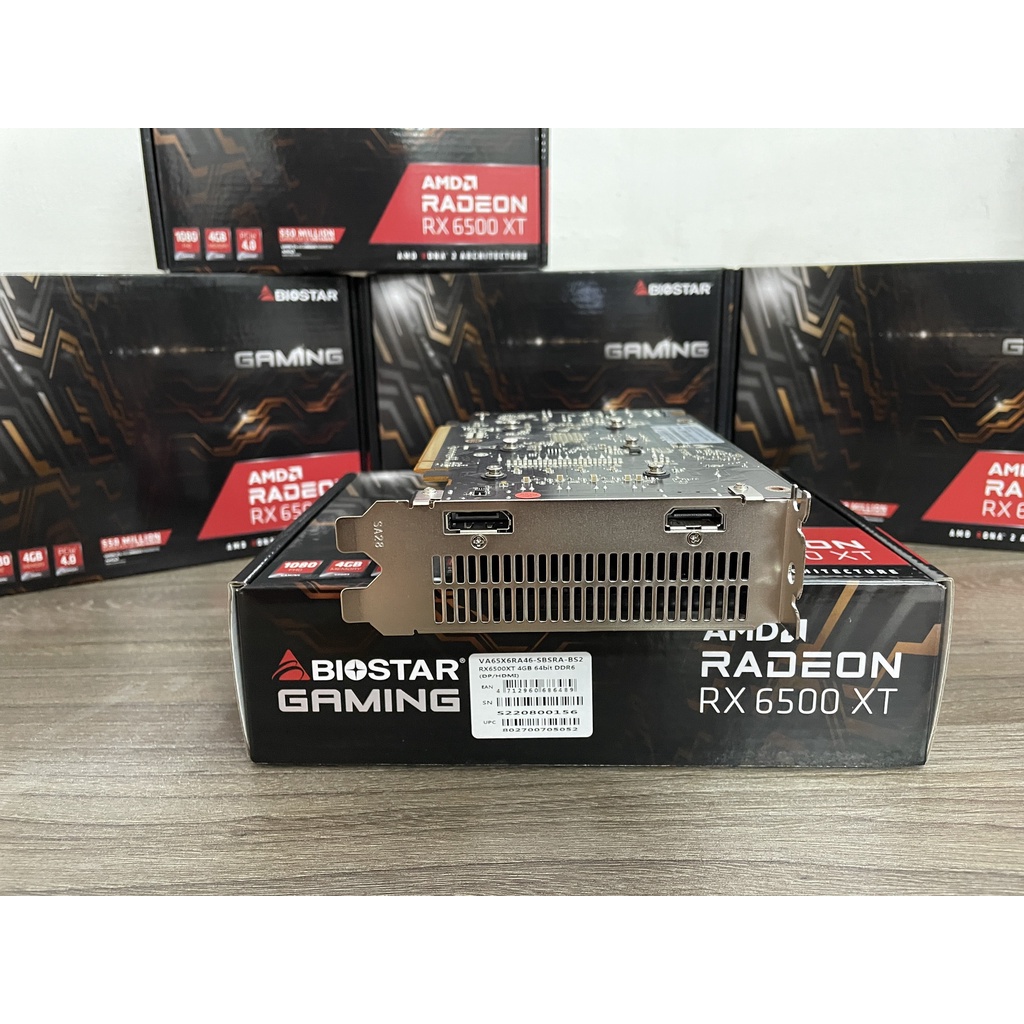Card màn hình Biostar RX 6500XT 4G GDDR6 - Bảo Hành 36TH