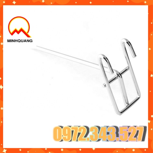 Móc cài lưới sắt bằng inox,tay cài inox móc vào khung cố định giúp shop trưng bày hàng mẫu,kích thước 10 - 15cm