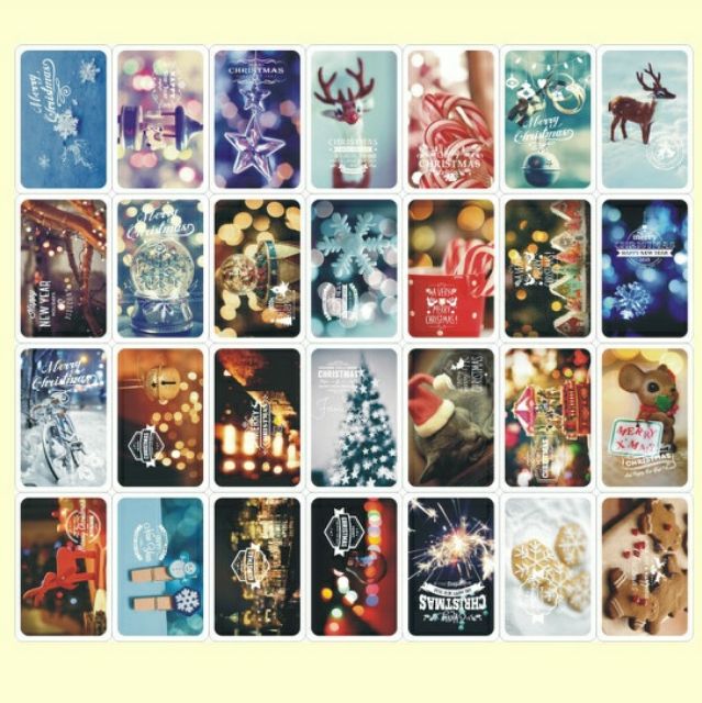 Minicard Noel hộp 28 tấm