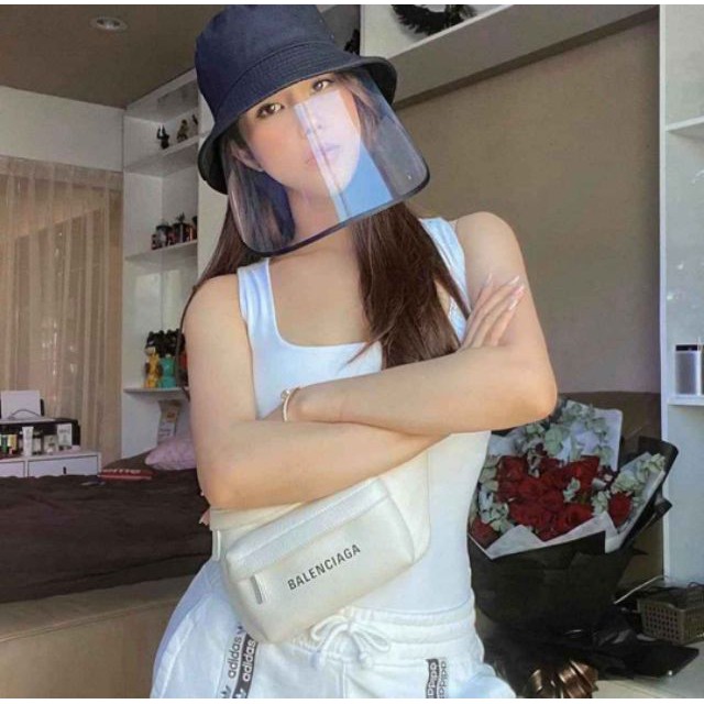 Mũ chống dịch hoa cúc hot trend 2020 Nón chống dịch chống bụi, dịch đẹp