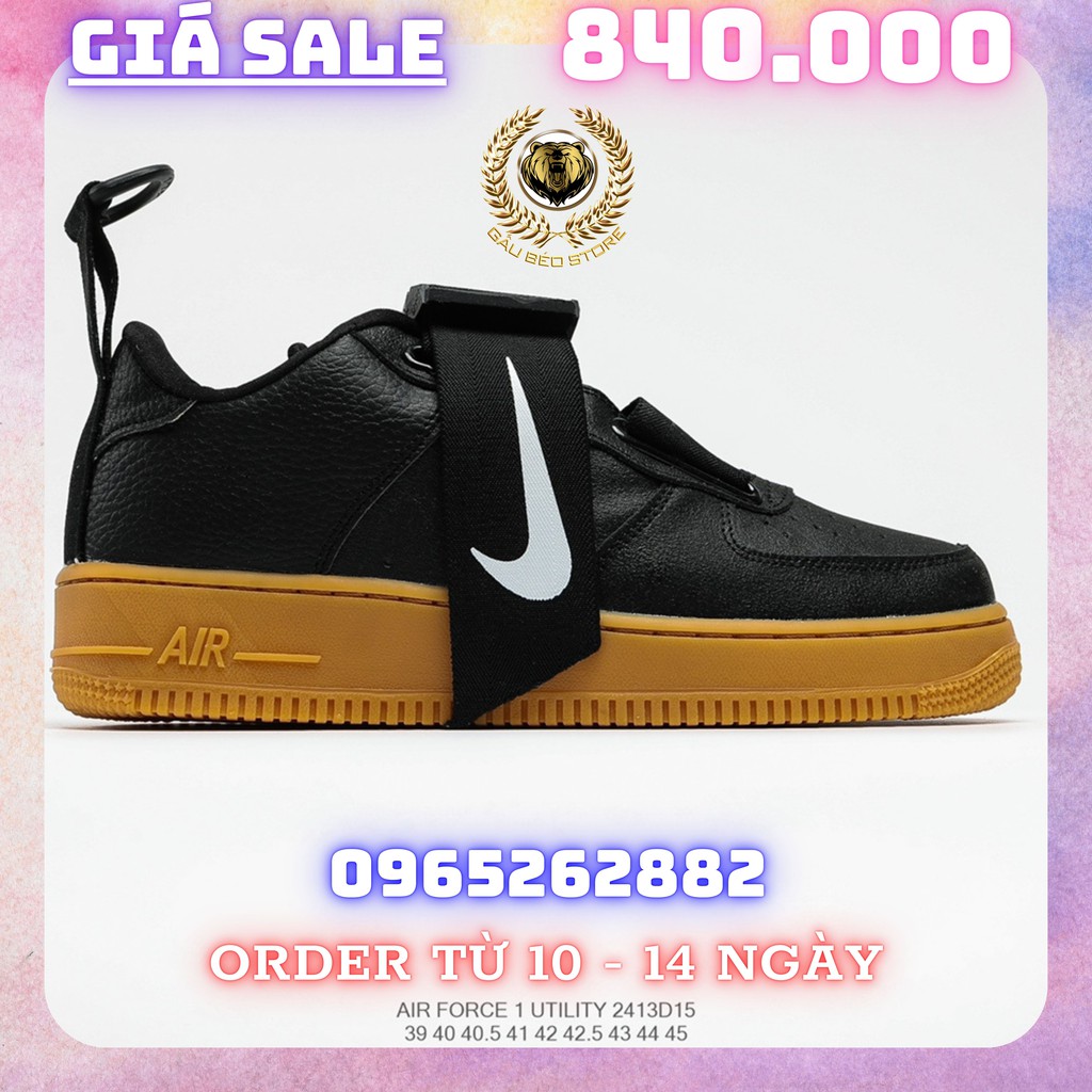 Order 1-3 Tuần + Freeship Giày Outlet Store Sneaker _NIKE AIR FORCE 1 UTILITY QS“Volt” MSP: 2413D154 gaubeaostore.shop