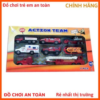 Bộ đồ chơi xe ô tô chạy đà gồm 7 chiếc đủ các loại cho bé